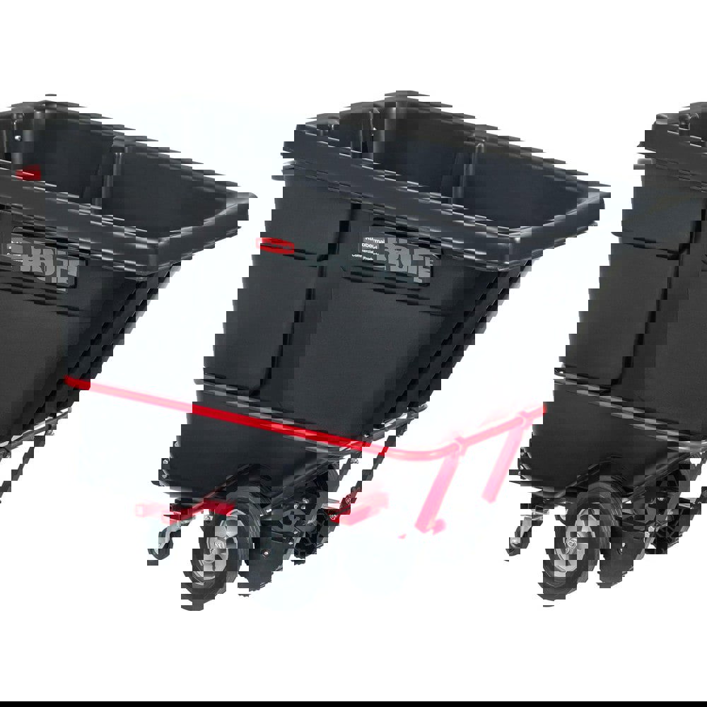 BRUTE Rotomolded Tilt Truck, 0.5 cu yd, 850 lb Capacity, Plastic, Black